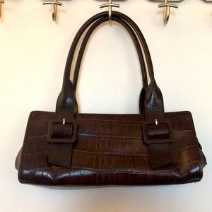 Kenneth Cole croc embossed leather purse.